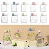 Portable 240ml/320ml Water Bottle Rectangle Plastic Water Cup Clear Transparent Handheld Fruit Tea Cup Kettle Outdoor Sport