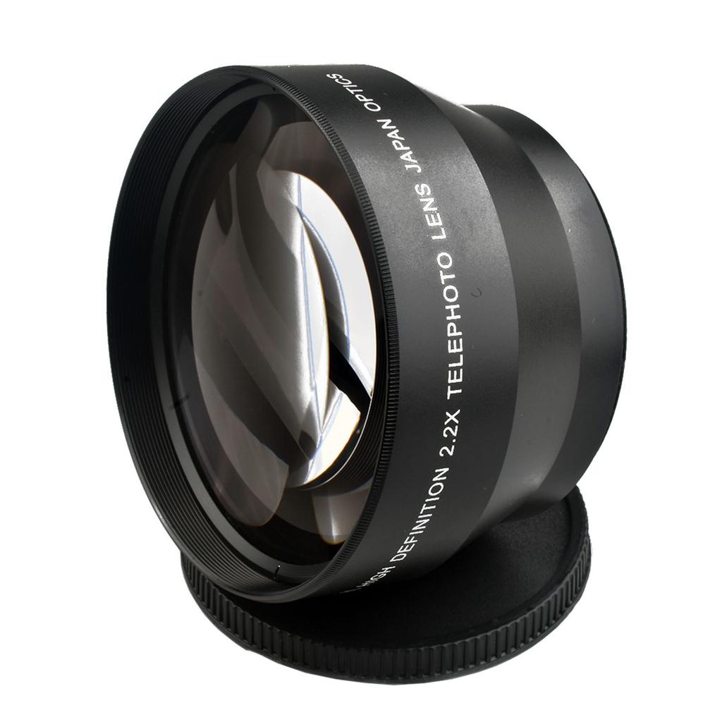 67mm Professional Teleconverter Lens with Lens Cap & Storaeg Bag 2.2x Multi-layer Coated for Microcosmic Photography