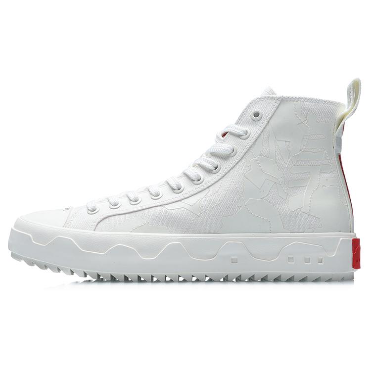

Li Ning CF Casual High top Skateboard Shoes Unisex Ivory AGCR173-3 40