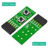 2x5Pin to Reset Button+Power ON/OFF Button Switch Board Adapter with HDD LED Indicator for Desktop PC for WIN7/10/11