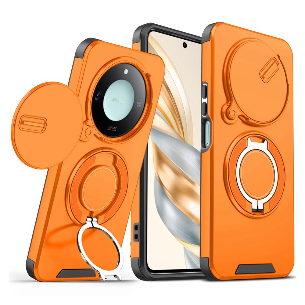 KEYSION 360° Ringständer Handyhülle für Honor X9c 5G X9c Smart Slide Kameraschutz Magnetische stoßfeste Abdeckung für Magic 7 Lite