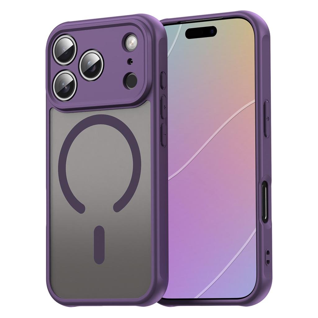 For iPhone 17 Pro Case Compatible with MagSafe Anti Drop PC+TPU Phone Cover