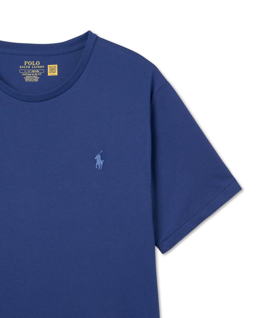 POLO RALPH LAUREN Custom Slim Crew Neck T-Shirt - Blue