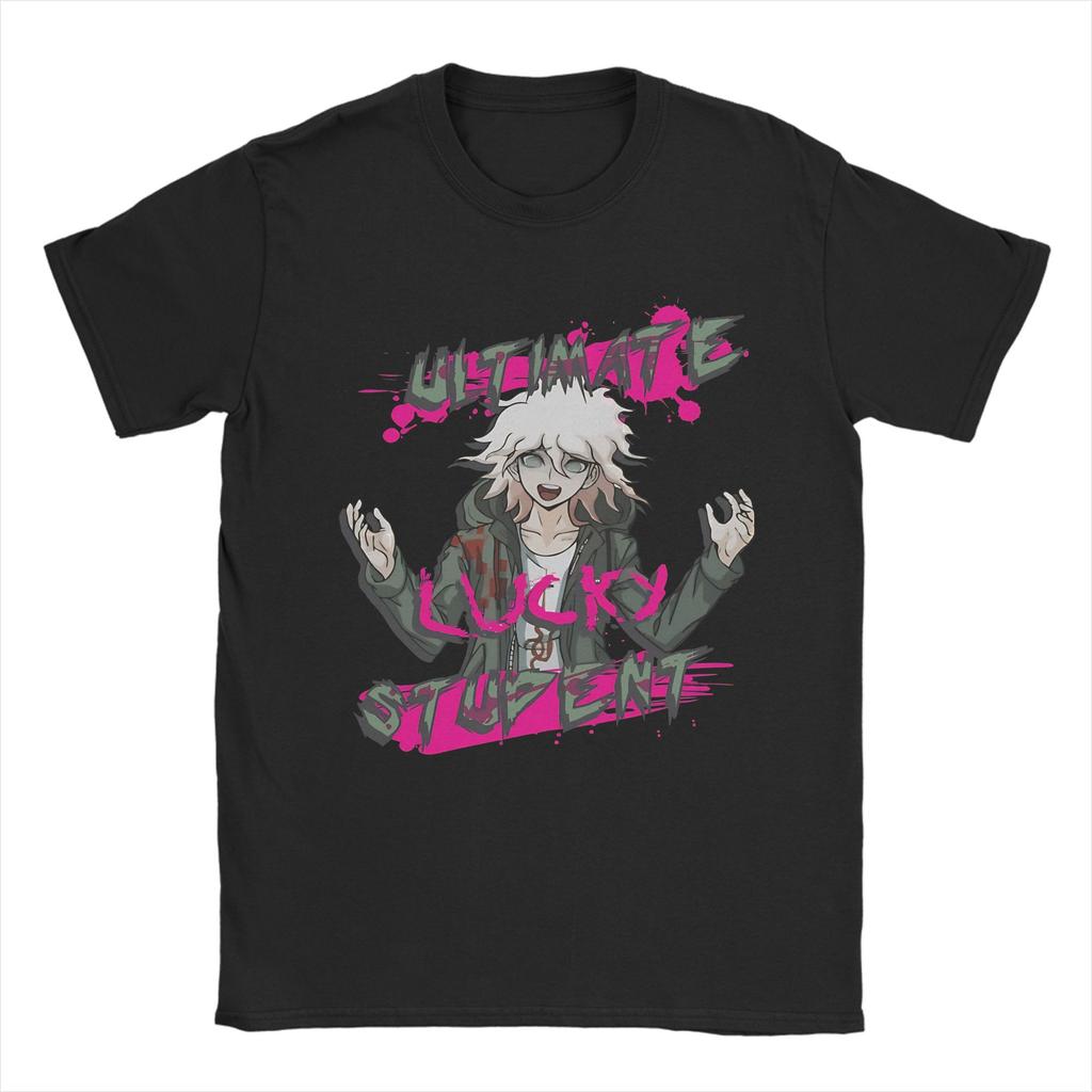 Men Women Printed Nagito Komaeda The Ultimate Lucky Student Danganronpa Tee T Shirt 100% Cotton T-shirts Clothing