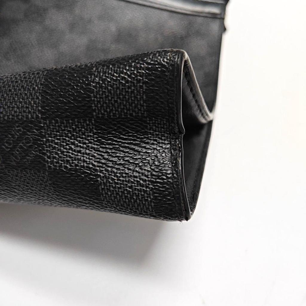 [Pre-Owned] Louis Vuitton Pochette Voyage MM 'Black Damier Graphite Canvas' - Good #PTP5C9
