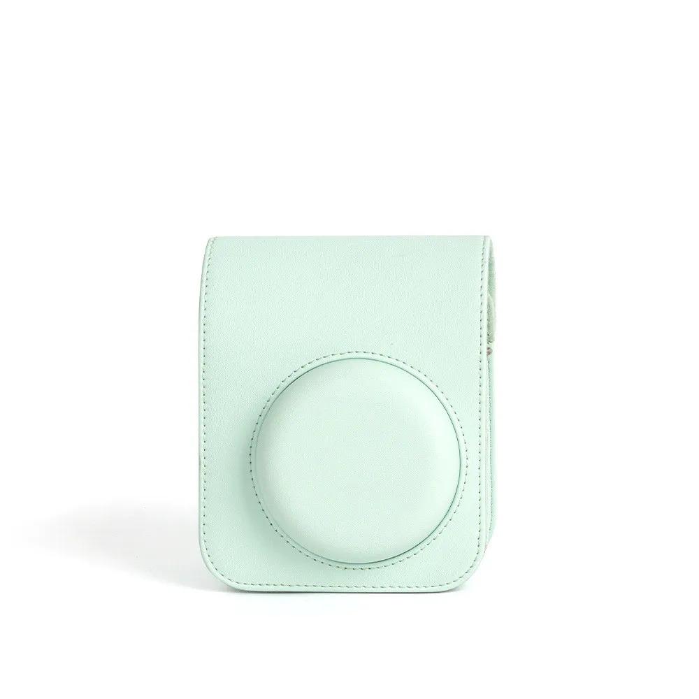 For Instax Mini 12 Camera Case PU Leather Soft Protective Case Trave Bag For Fujifilm Film Camera Bag With Shoulder Strap