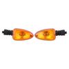 Pair of Motorcycle Refit Turn Signal Lights Direction Indicator Lamp for BMW F800 Yellow