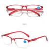 Half Frame Men Reading Glasses Sqaure Anti Blue Light Presbyopia Glasses Ultra Light Women Hyperopia Computer Glasses Read+1.0 +1.5 +2.0