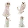 Lightweight Cat Bodysuit Kittens Ragdolls - Anti-Shedding Belly Cover 4-Leg Design Breathable Cotton Blend