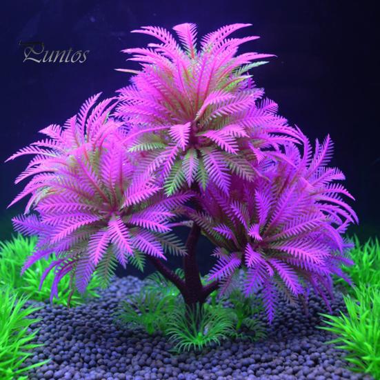 Aquarium Artificial Plants Realistic Aquatic Plastic Grass Hydroponic Simulation Trees Landscape Easy To Maintain Safe Fake Seaweed for Fish Tank