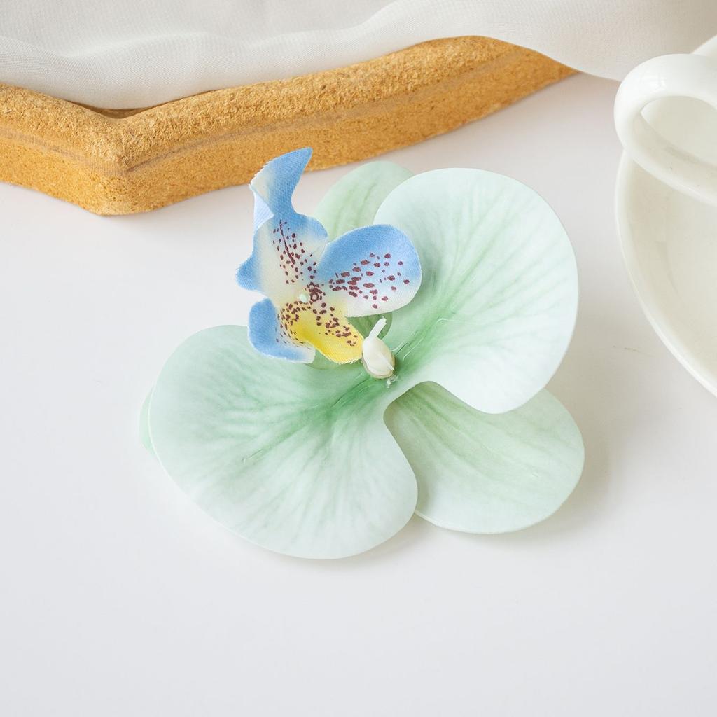 Thailändische Schmetterlingsorchidee Kunstblumen Garten Heißer Verkauf Festival Hochzeit Braut Kopfschmuck Haarspangen DIY Geschenk Fotografie Requisiten