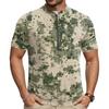 Herren Crew-Neck Bedrucktes Reißverschluss Atmungsaktives Schnelltrocknendes Kurzarm-Radtrikot für Outdoor-Sportarten und Straßenfahrten