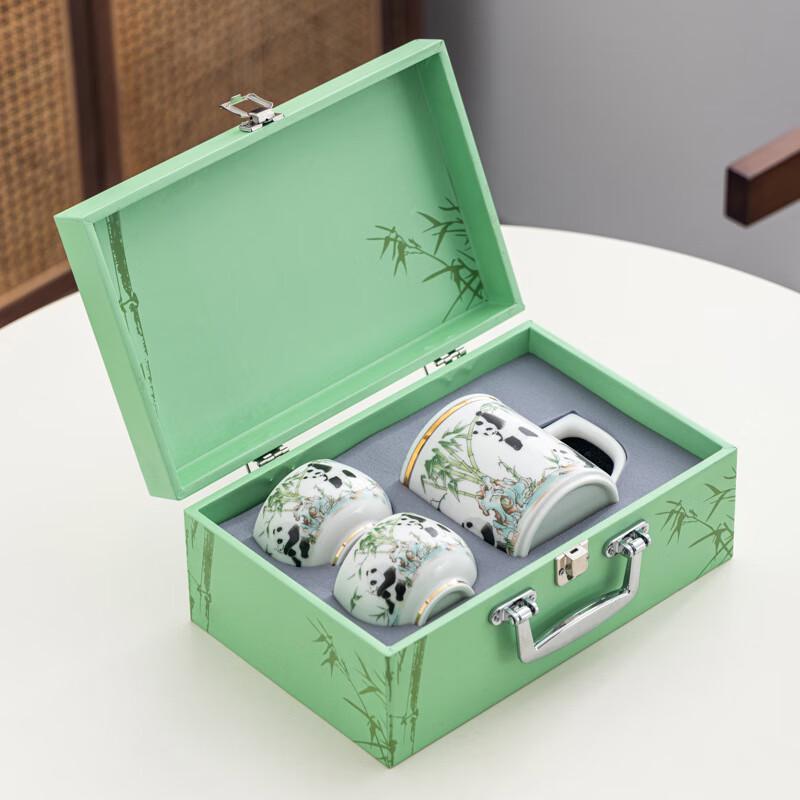 OIMG Panda Ceramic Mugs Gift Set