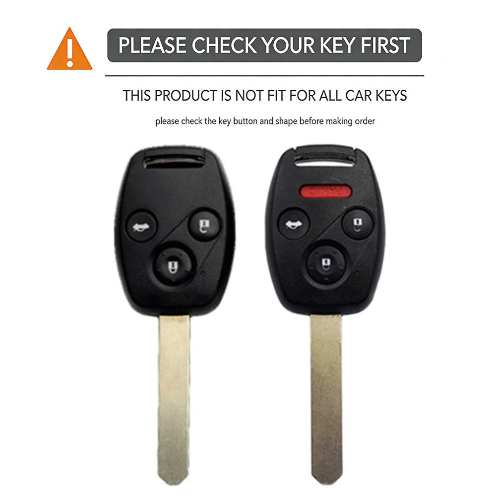 For Honda Civic Fit Accord Crv Jazz Srv Frv Pilot 4 Buttons Silicone Car Remote Key Cover Protector Caps Key Case Shell