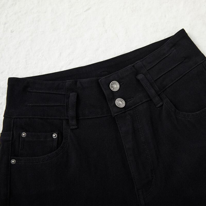 RAIN.CUN Women's Winter Lined Slim High-Waist Ankle Jeans