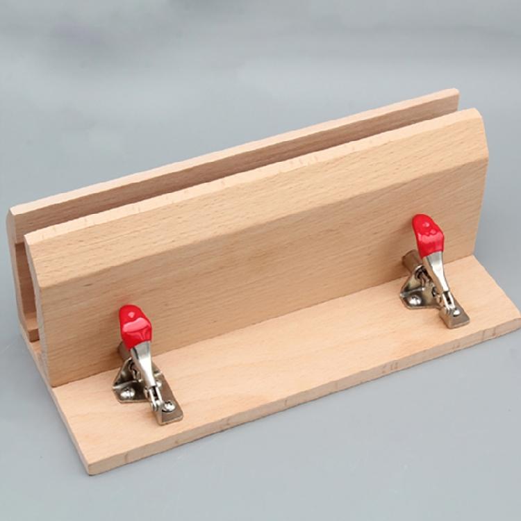 Wood Leather Craft Lacing Stitching Clip Tool Adjustable Wood Leathercraft Clamp Table for Hobbyist and Professional