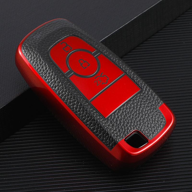 

Car Key Case Cover Fob for Ford Fusion Mustang Explorer F150 F250 F350 2017 2018 EcoSport Edge S-MAX Ranger Lincoln Mondeo Fiest