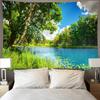 Mountain Forest Lake Decorative Tapestry Home Wall Living Room Office Decorative Tapestry