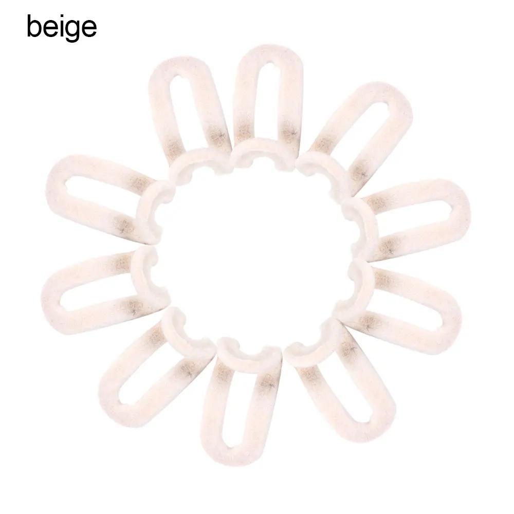 10PCS Mini Flocking Clothes Rack Home Creative Anti-slip Hooks Clothes Hanger Easy Hook Closet Household Organizer