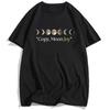 Short Sleeve Cotton Loose Tshirts Unisex Streetwear Copy Moon Joy Tshirt Design Graphic Printing Clothing Casual Summer Tees