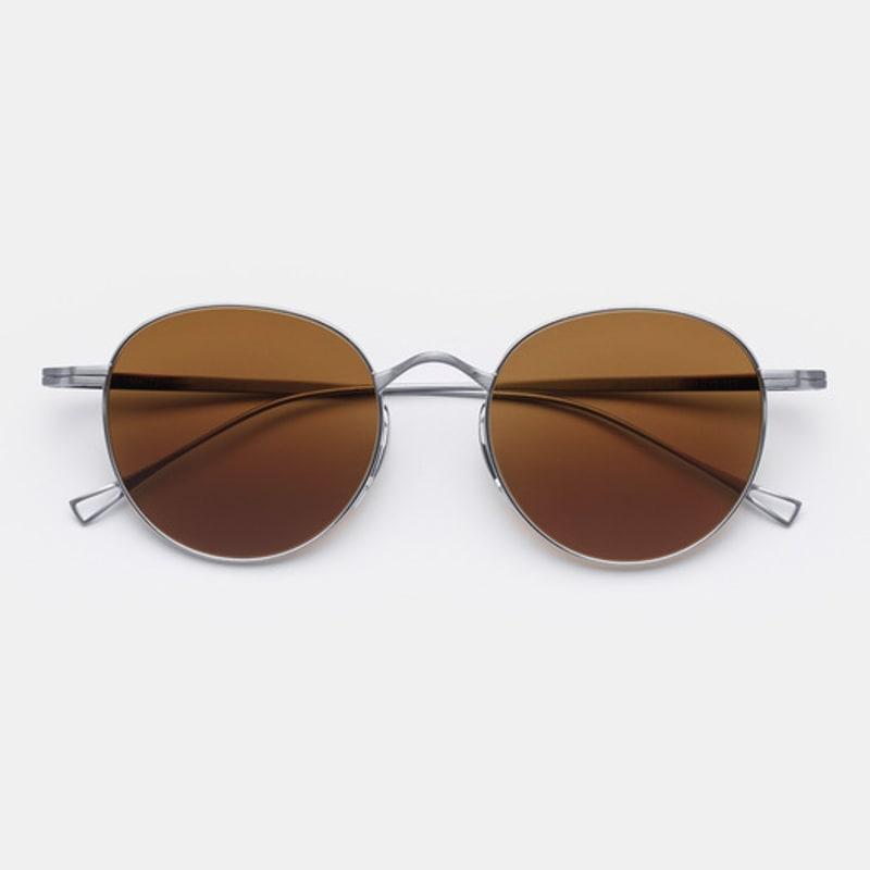 

MATTEPUZ MP-13 Titanium Sunglasses BROWN SILVER FREE