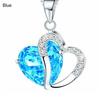 Shiny Necklace Chain Hearts Pendant Jewelry Gift