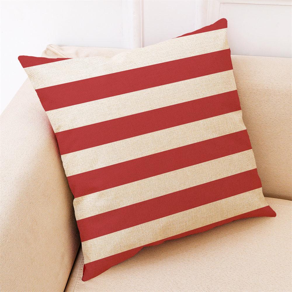Home Decor Cushion Cover Red Geometric Throw Pillowcase Pillow Covers