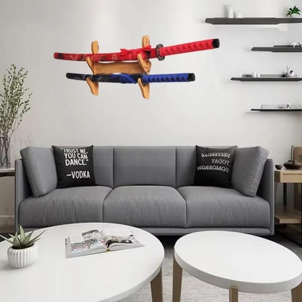 Space Saving Wall Lightsaber Hangers Samurai Lightsaber Storage Shelf  Japanese Style Decor