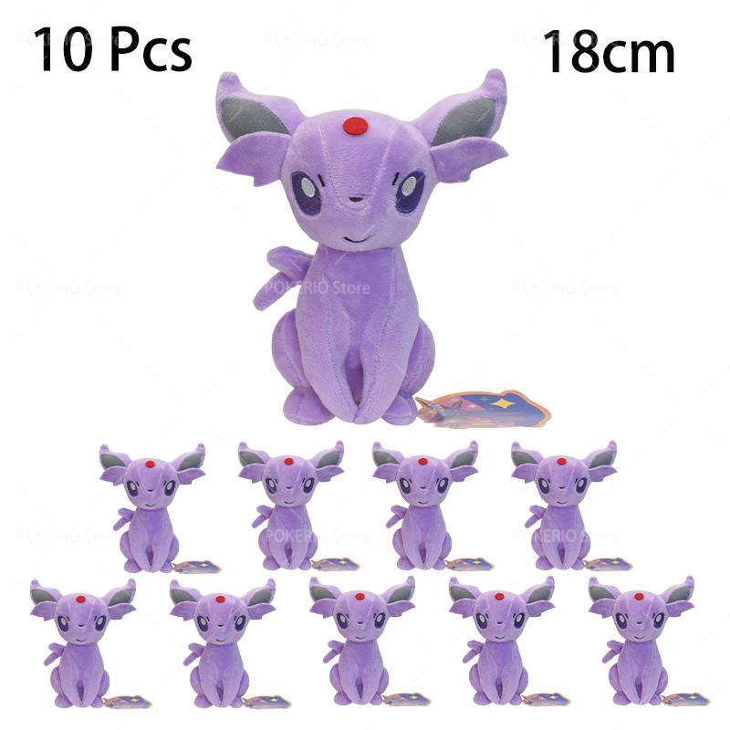 10 Pcs/lot Pokemon Plush Mimikyu Eevee Umbreon Jolteon Glaceon Vaporeon Sylveon Espeon Kawaii Gengar Stuffed Animal Peluche