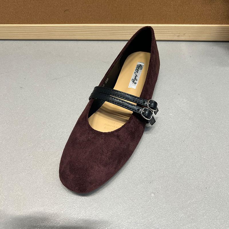 

Мода Новая Мода Флок Женские Балетки Танцевальная Обувь Круглый Носок Женская Обувь Мелкой Посадки Ремешок с Пряжкой Женские Туфли Мэри Джейн Балетки 40