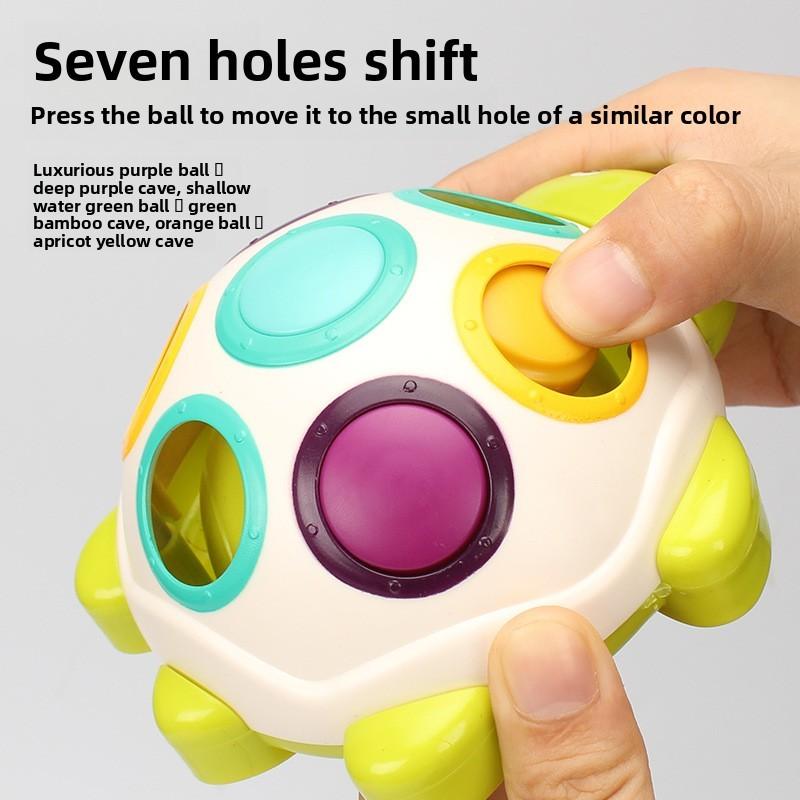 Baby Early Education Turtle Push And Grab Toy For 12 Months And Up