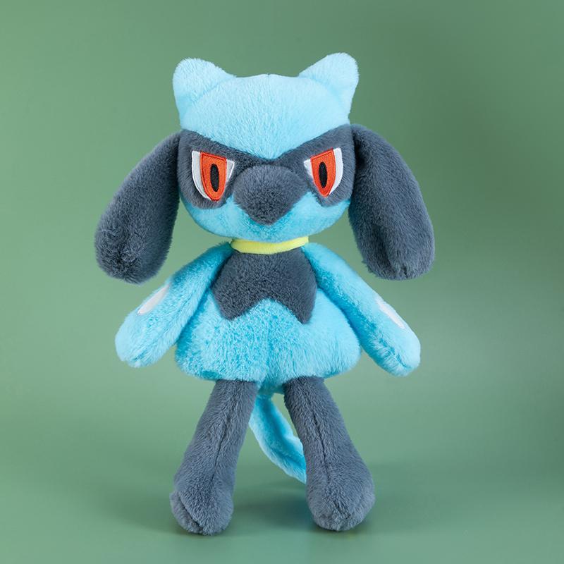 Large Size Riolu & Dedenne Plush Toys Set, Soft Stuffed Riolu and Dedenne Dolls for Fans & Kids Children's Birthday Gift