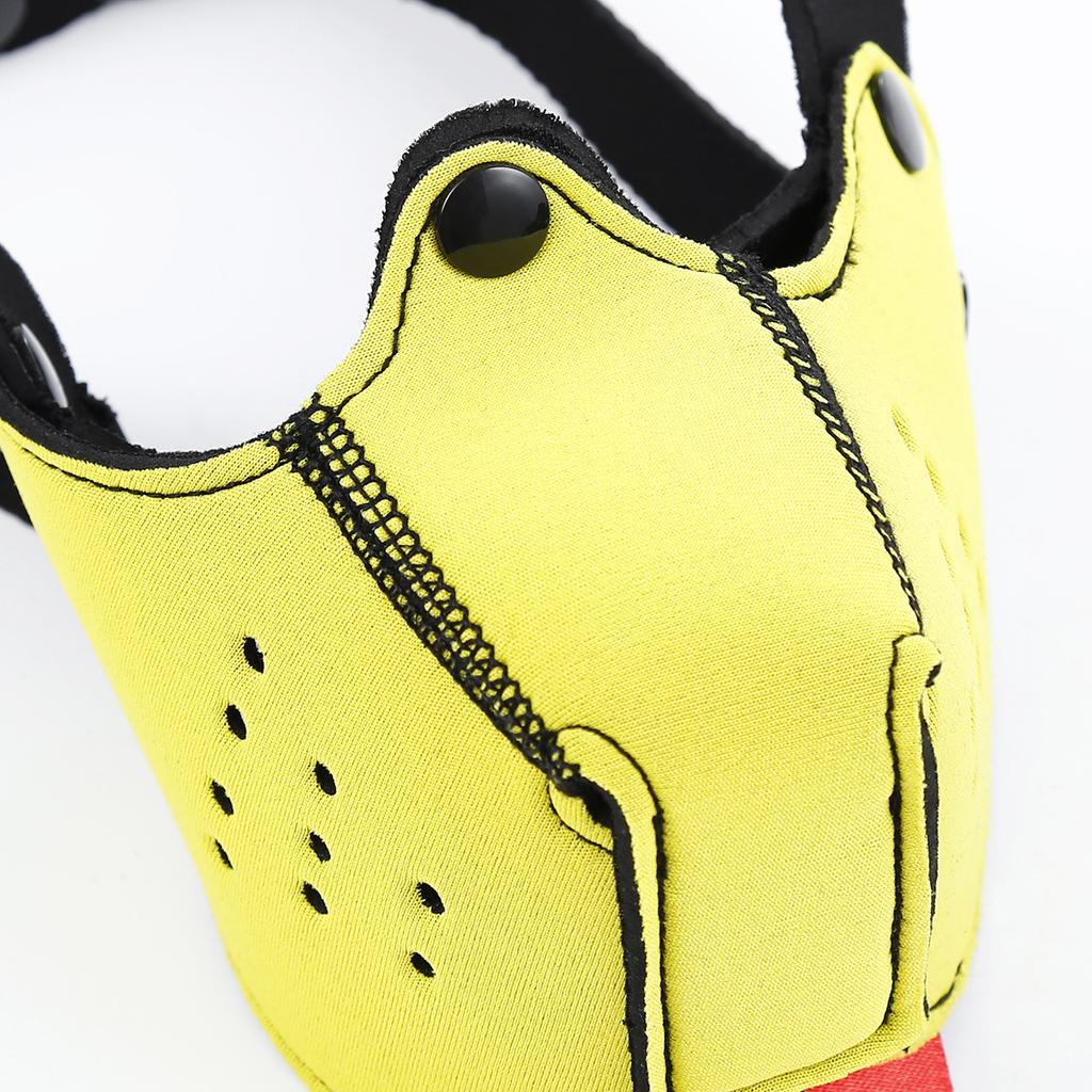 Puppy Play Gay Toys Rubber Half Face Dog Mask Hood Sex Toys for Men Adult Games Slave Bondage Restraint Muzzle Mask with