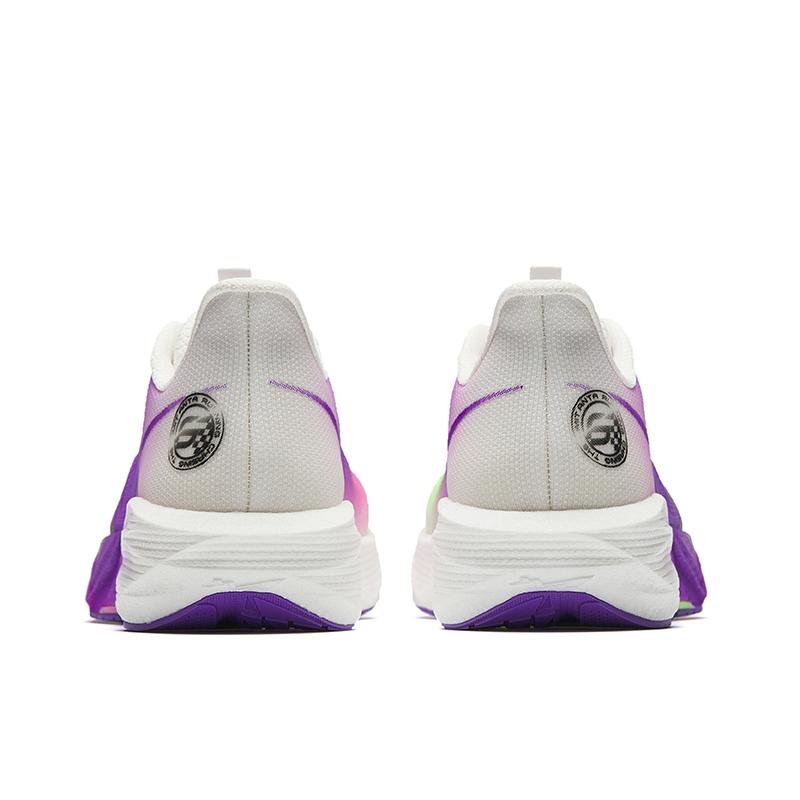Anta Fabric Low top Running Shoes Men's Fluorescent Rose Purple/Grape Purple/Papyrus White 112625583-10