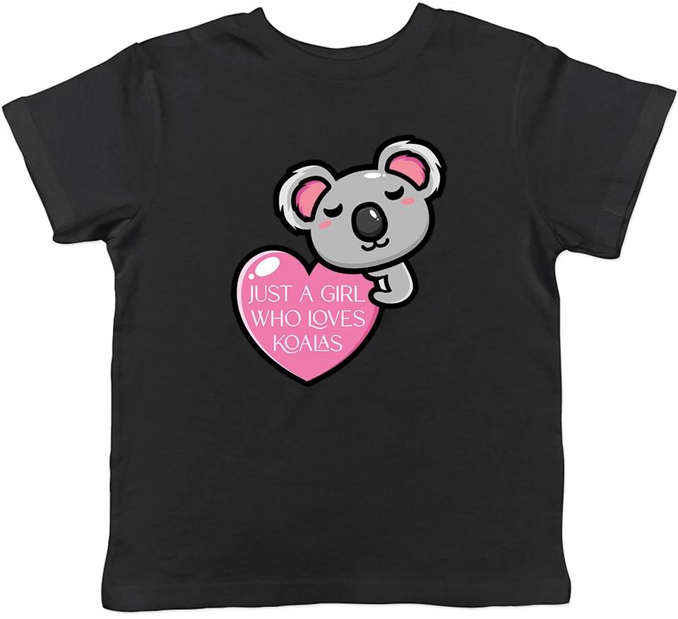 

Just a Girl Who Loves Koala Pink Heart Kids T-Shirt Boys Girls Gift 100