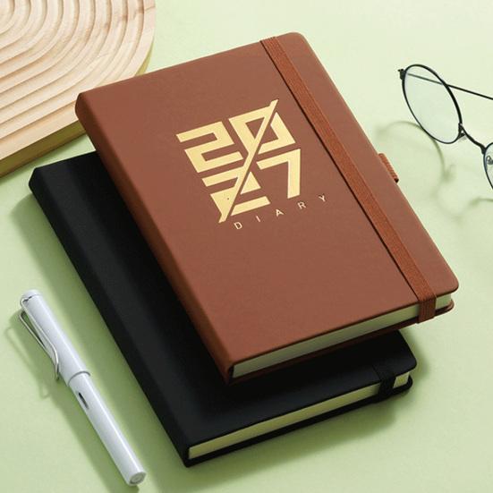 Monthly Weekly Daily Planner 2027 Agenda, Eye-friendly Paper And PU Leather Study Planning Notepad Cover, Time Management Notebook for Office