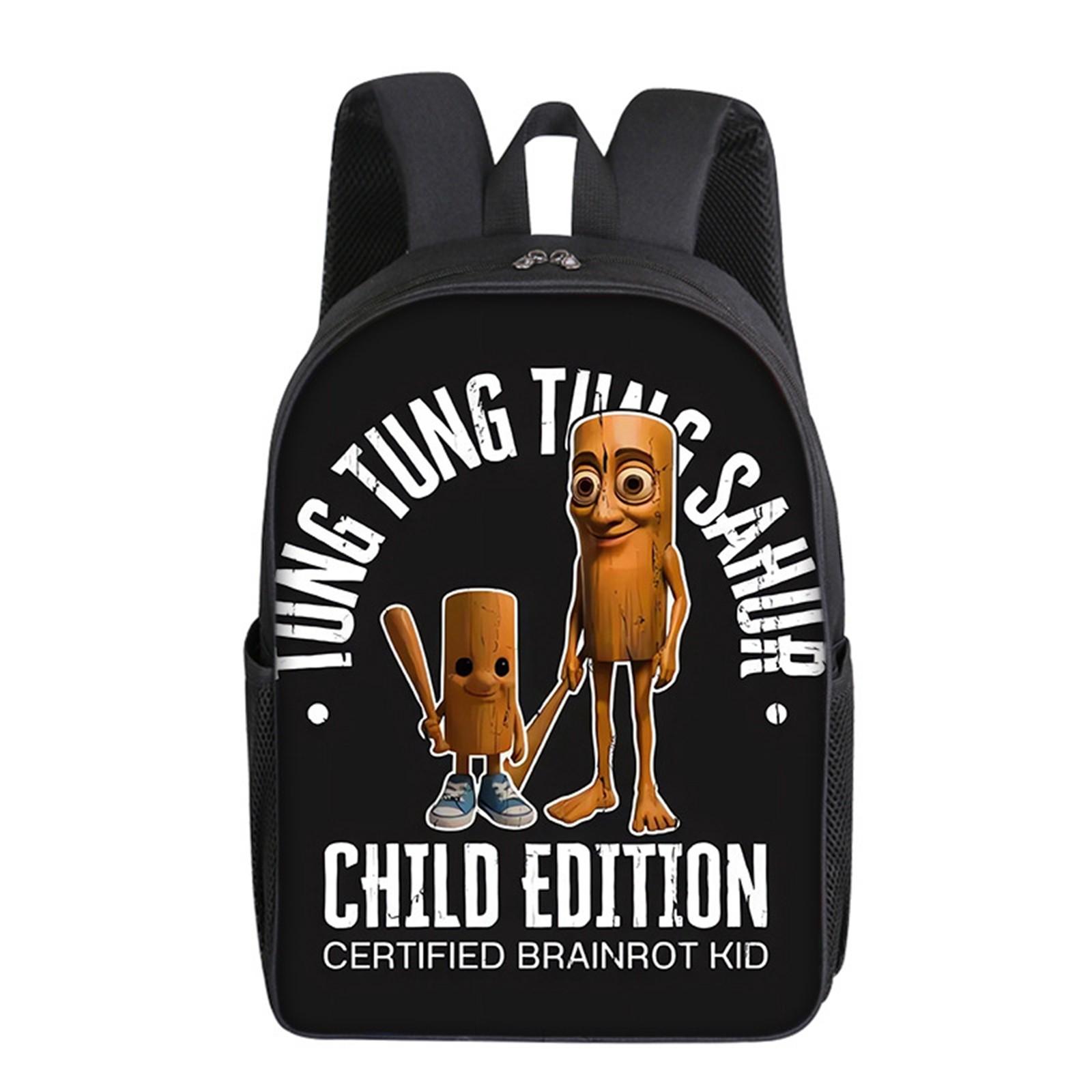 

Повседневная сумка через плечо с рисунком из мультфильма для учеников младших классов средней школы, рюкзаки большой вместимости One Size