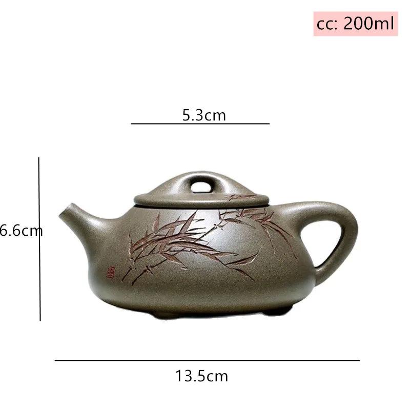 

Household Stone Scoop Beauty Tea Maker Boutique Handmade Purple Clay Teapot Yixing Section Mud Filter Tea Pot Customized Teaware темные хаки