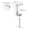 PATIKIL Universal Desk Table Mount Clamp with Adjustable Screws for Hole Microphone Lamp White C-Shaped 7mm/12mm Diameter, Arm, Stand,