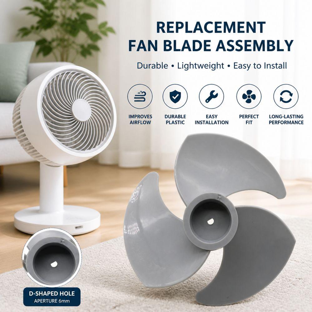 Blade Design Fan Blade Assembly Strong Air Circulator Blade New Floor Fan Accessory