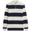 Polo Shirts Men's Blue White Stripes 0FA Lapel Moderate Other MW44666