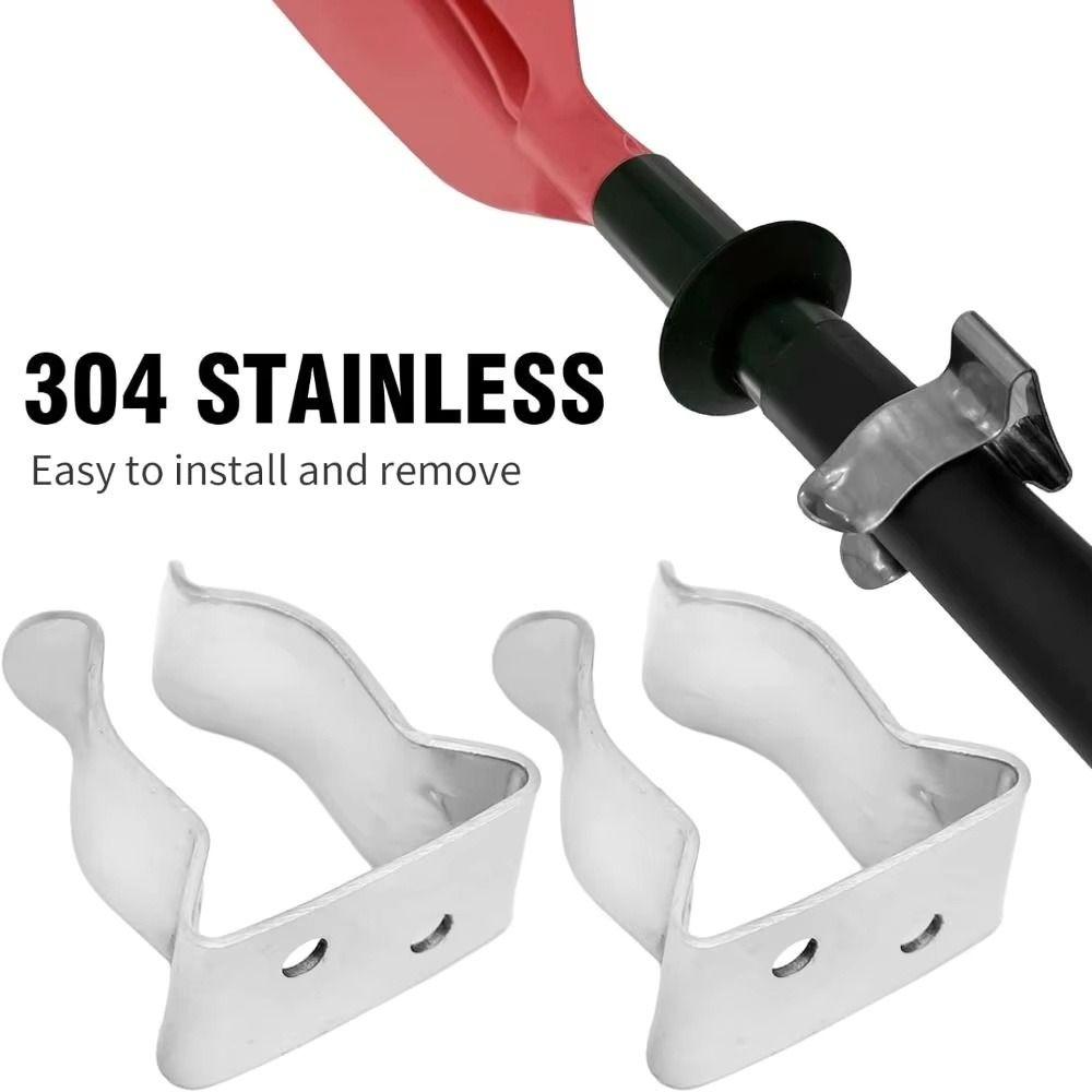 Durable Marine Hook Holder Stainless Steel Spring Clamp Hardware Boat Hook Holder  Marine Hardware