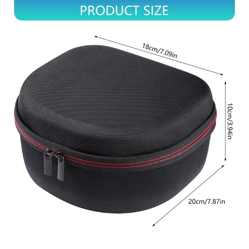 Storage Case Organizers Box for Leight Earmuff and Glasses Hard EVA Case Shockproof Double Zipper Carrying Bag