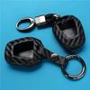 1 Piece Carbon Fiber Silicone Keychain Car Key Case for Isuzu DMAX D-MAX Mu-x 2.5 2 Buttons Car Key Cover