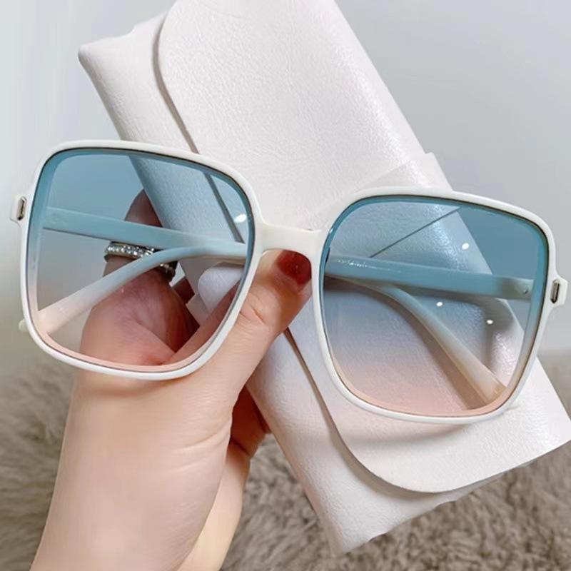 Glasses Women'S Trendy Rice Order Large Square High-End Feeling Face Small Sunglasses Uv-Proof Sunglasses