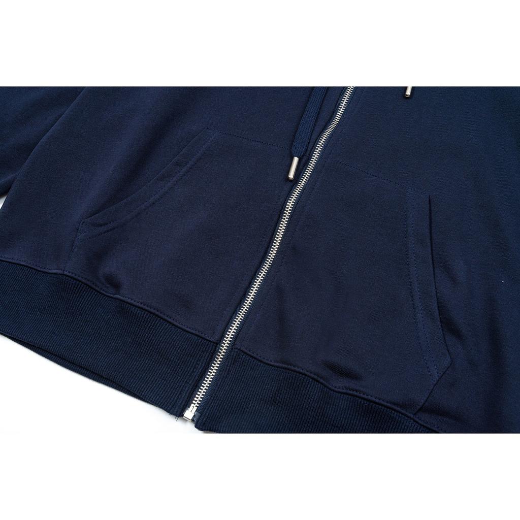 669 AMI Herr- och Damhöst Ny Broderad Dragkedja Huvtröja