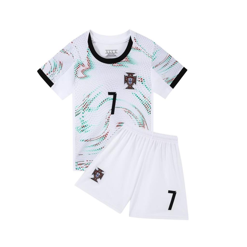 25-26 Maglia da Calcio Portogallo Trasferta N°. 7 Maglietta Bambino Abbigliamento Bambino Taglia 14-3XL