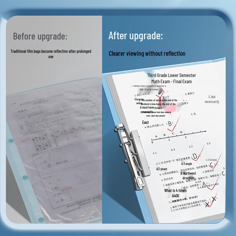Portable A3 Foldable Test Paper & Document Organizer