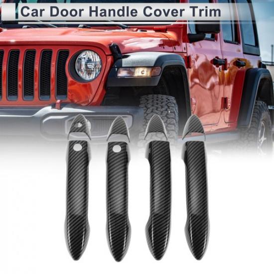 Door Handle Cover for Honda Accord Tailgate Handle Cover Carbon Fiber Black