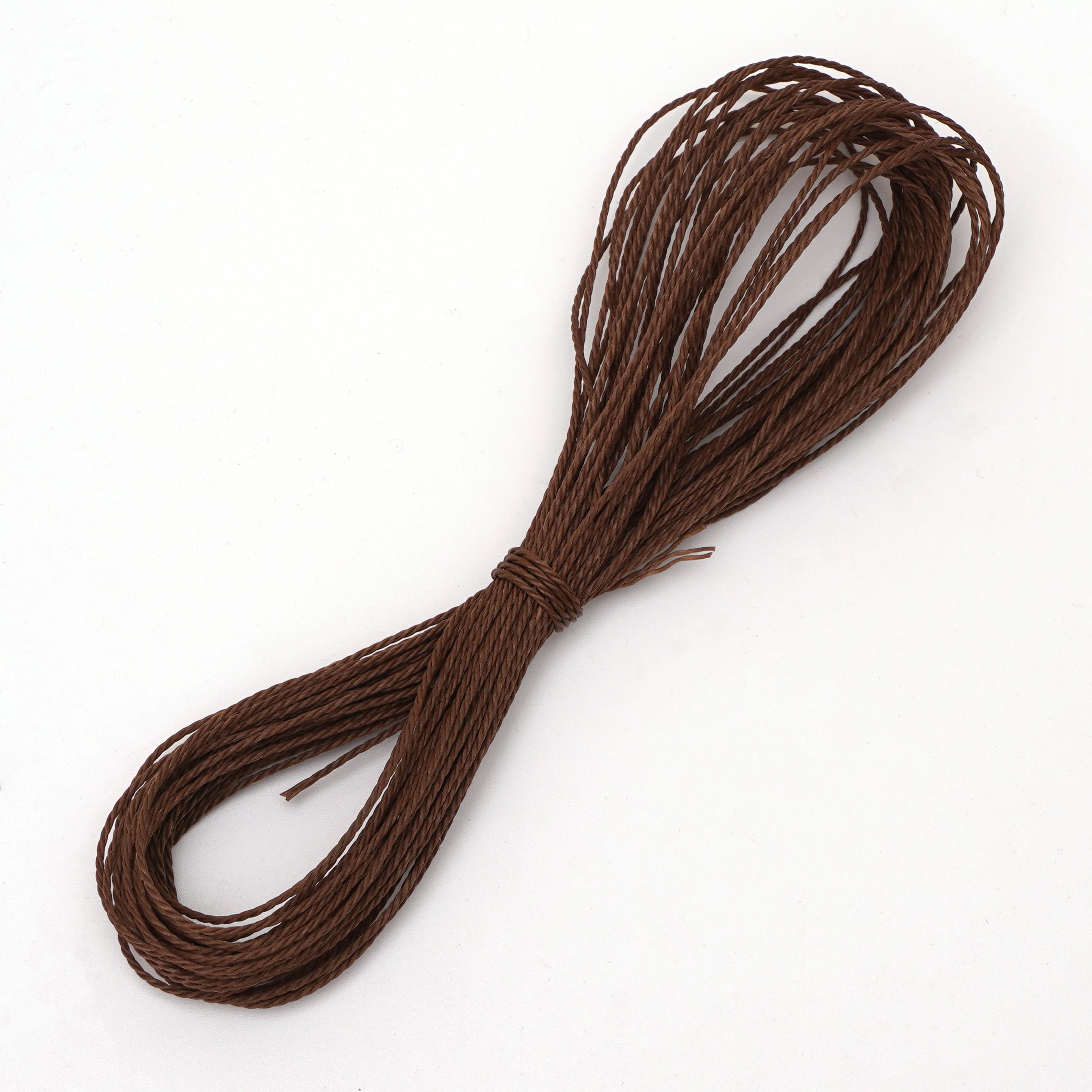 

10 метров кожаный шнур вощеный шнур хлопковая нить шнурок ремешок веревка для изготовления ювелирных изделий DIY браслет принадлежности 07